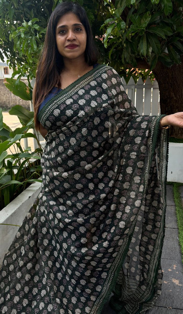 KORA CHANDERI SAREE 09042573