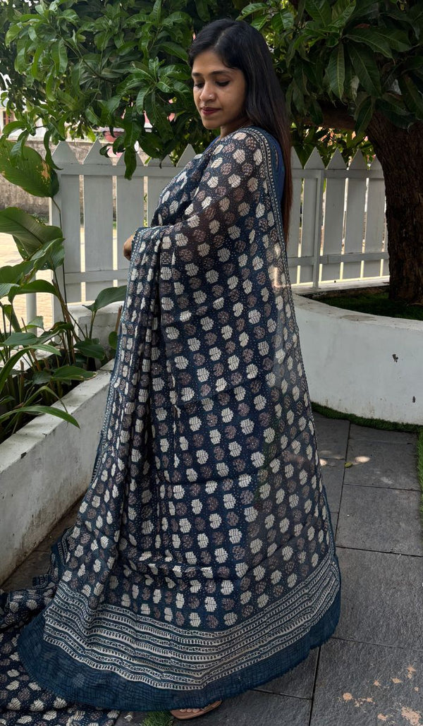 KORA CHANDERI SAREE 09042571
