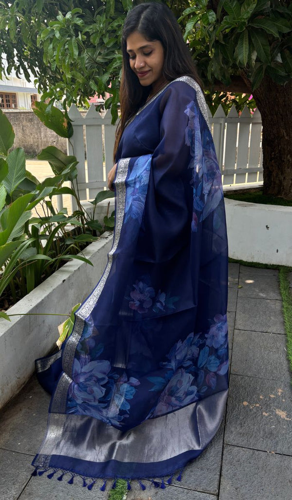 ORGANZA SAREE 08042545