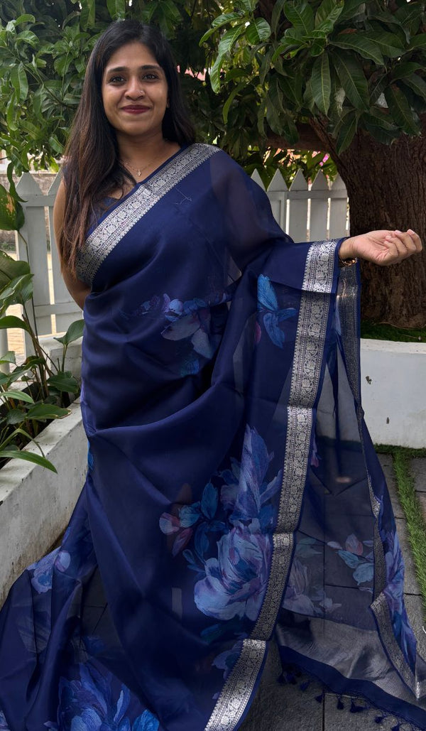ORGANZA SAREE 08042545