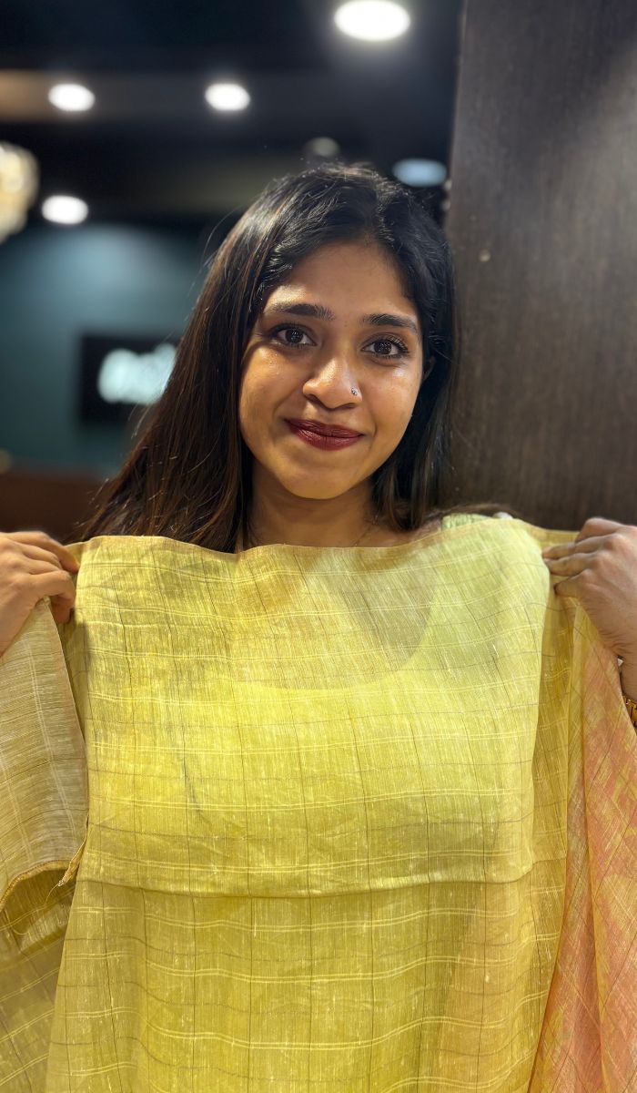 LINEN SAREE 15042520
