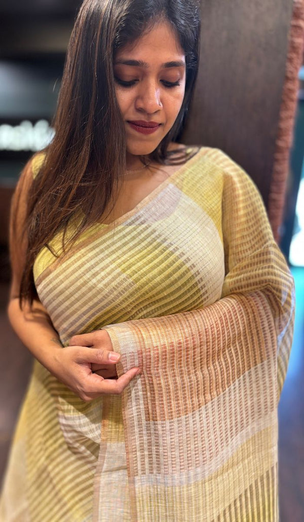 LINEN SAREE 15042527