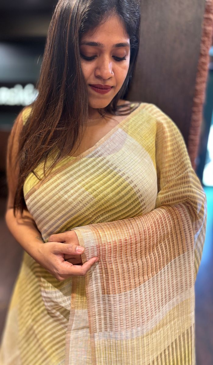 LINEN SAREE 15042527