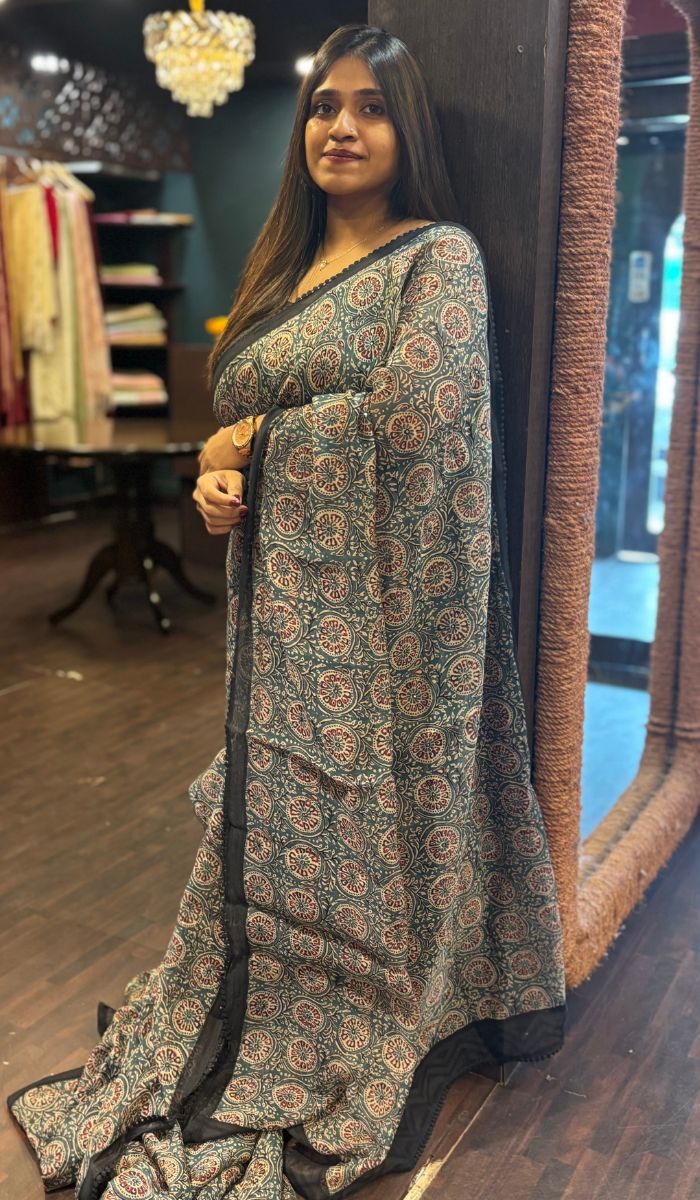KORA CHANDERI SAREE 09042564