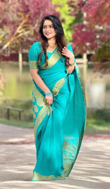 SEMI GEORGETTE SAREE 1203252