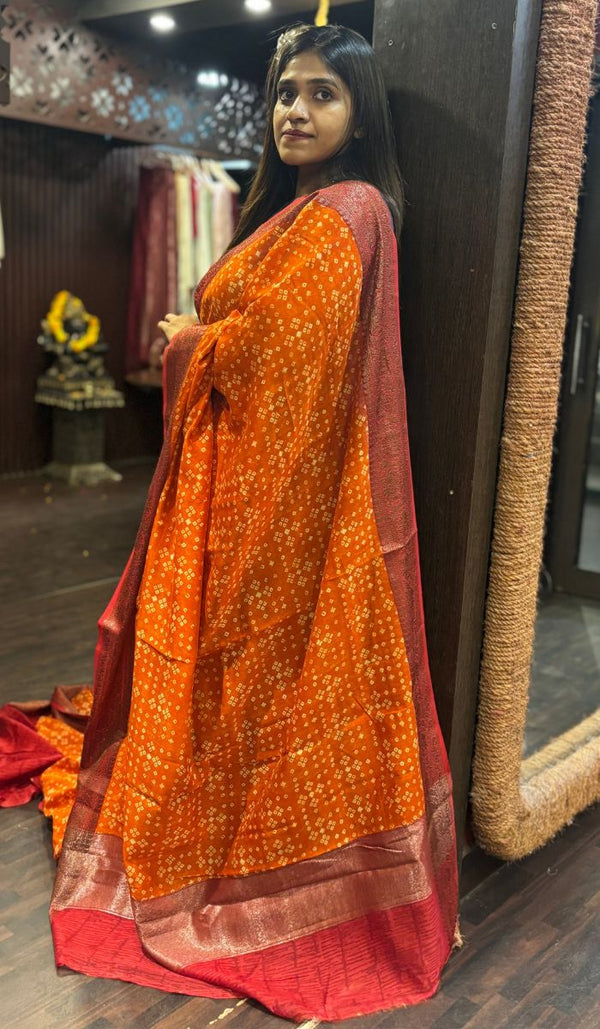 CHANDERI SILK SAREE 01042563