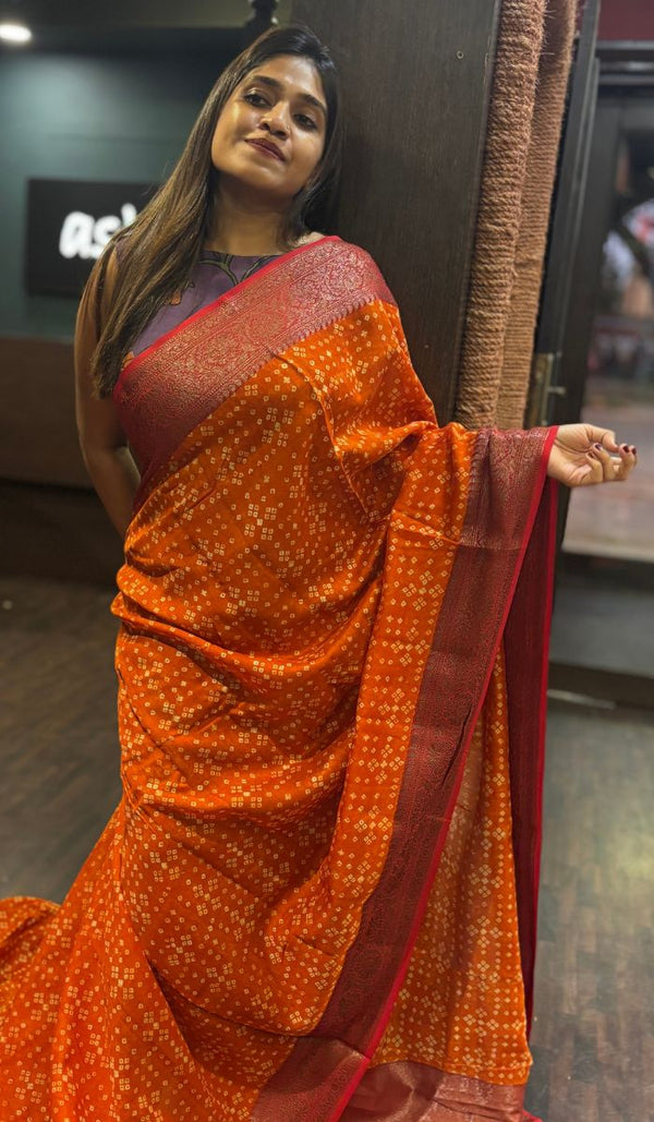 CHANDERI SILK SAREE 01042563