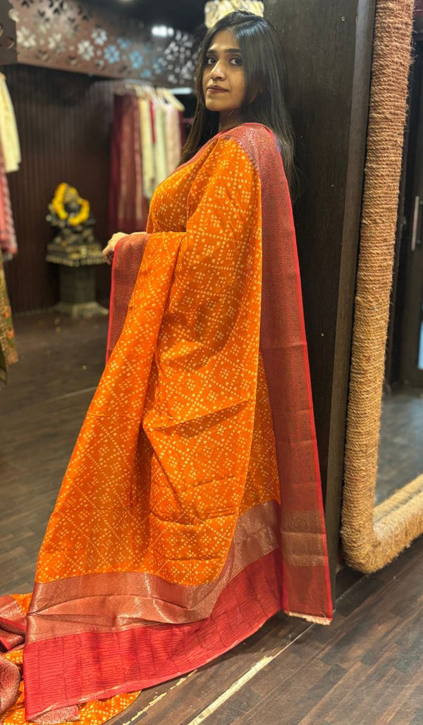 CHANDERI SILK SAREE 01042566