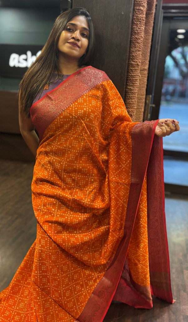 CHANDERI SILK SAREE 01042566