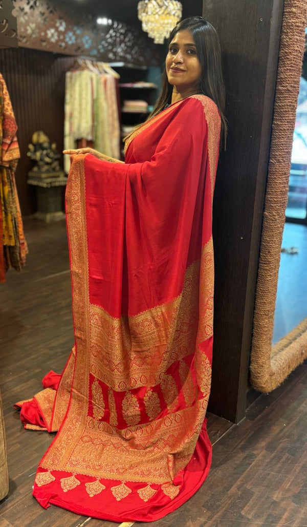 CREPE SILK SAREE 1203244