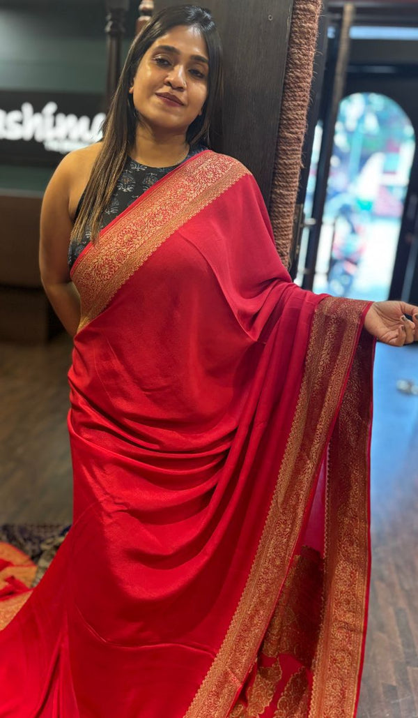 CREPE SILK SAREE 1203244