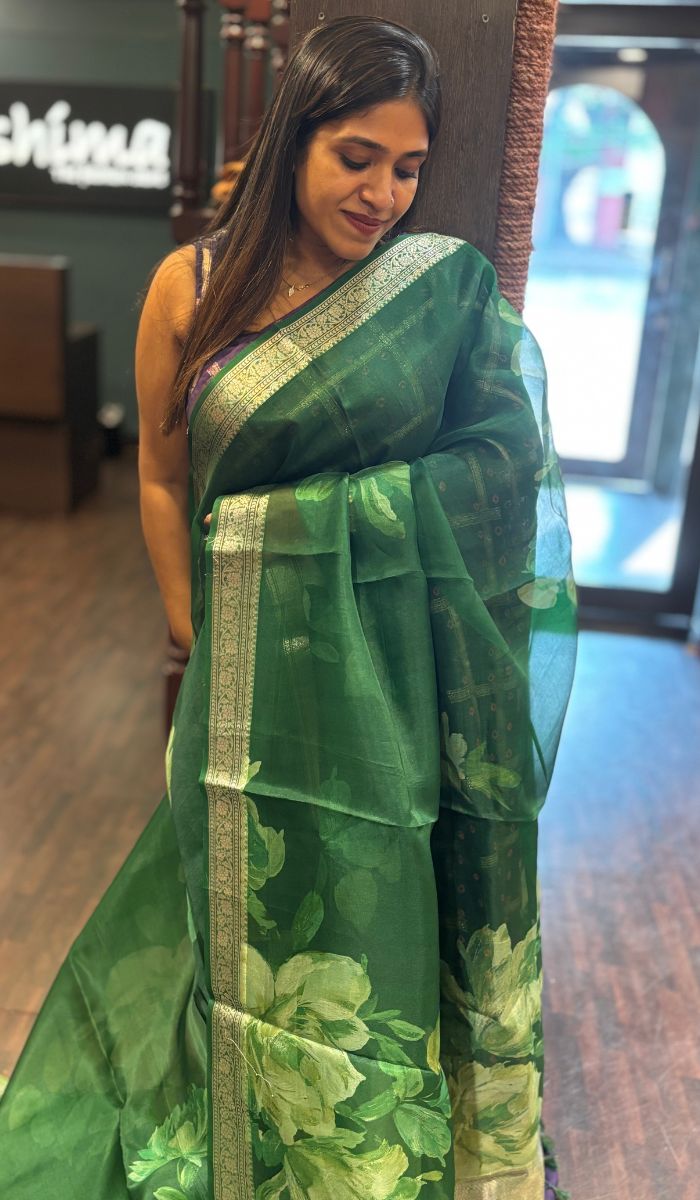 ORGANZA SAREE 08042544