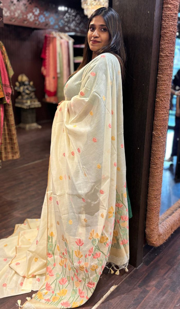 SEMI LINEN SAREE 0505251
