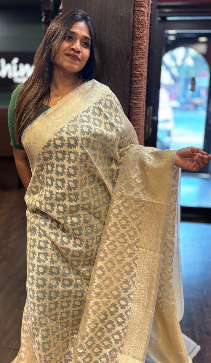 ORGANZA SAREE 14112421