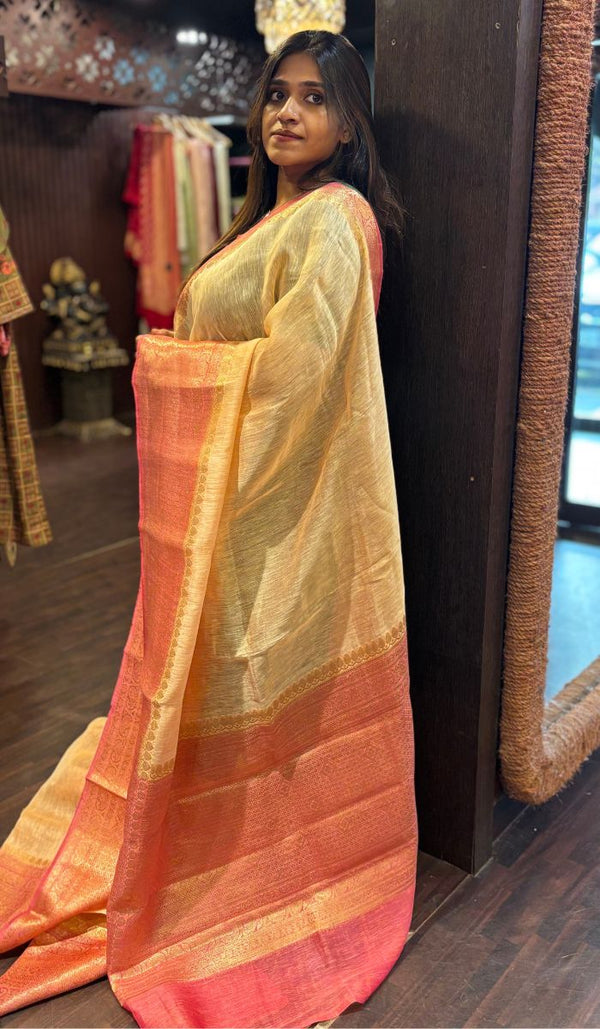 LINEN SILK SAREE 15122440