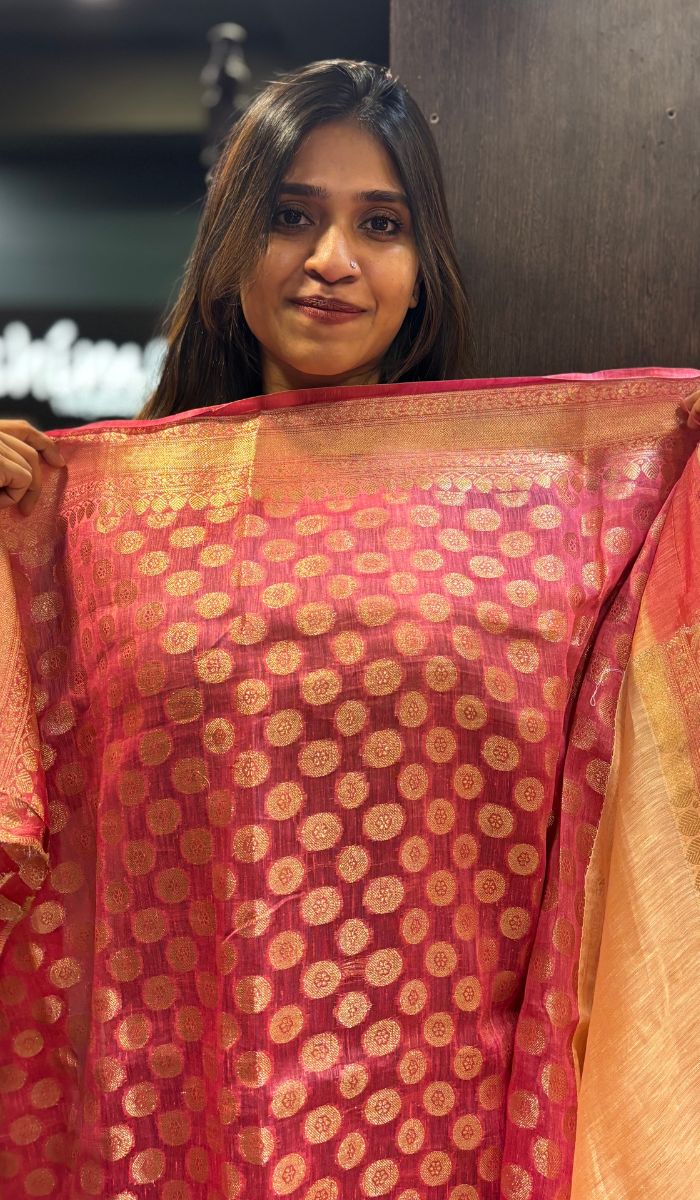 LINEN SILK SAREE 15122440