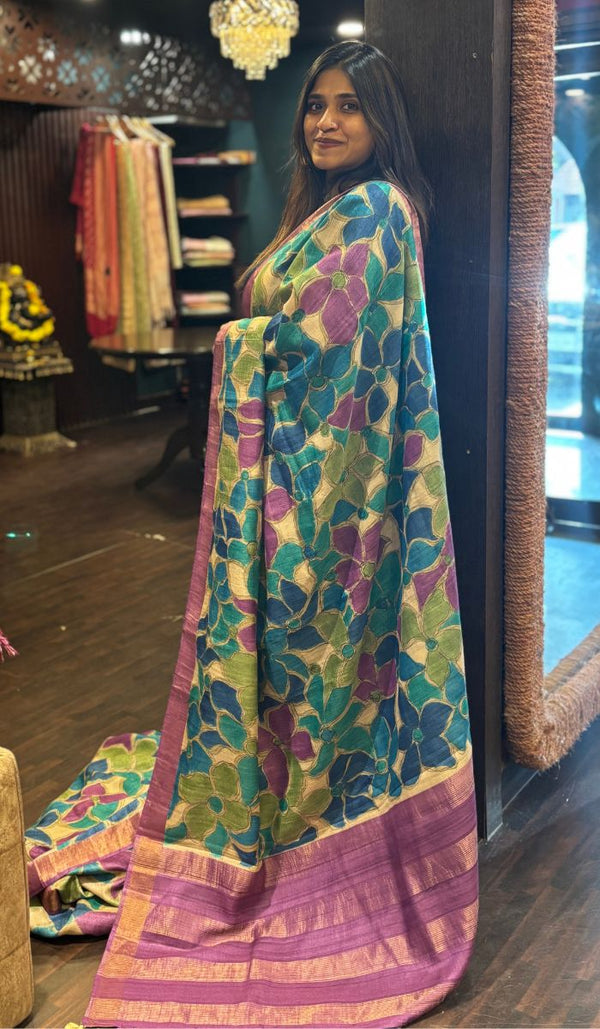 TUSSAR SILK SAREEE 02042588