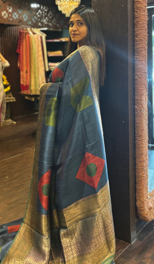 TUSSAR SILK SAREE 02042577