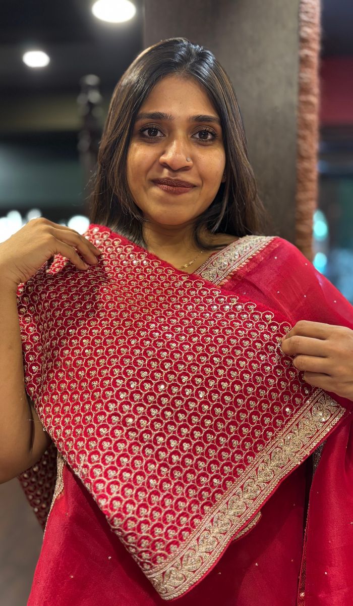 ORGANZA SAREE 24012565