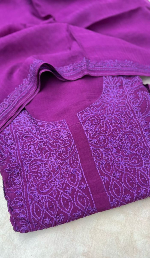 CHIKANKARI UNSTITCHED SALWAR 09052523