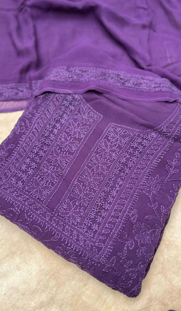 CHIKANKARI UNSTITCHED SALWAR 09052530