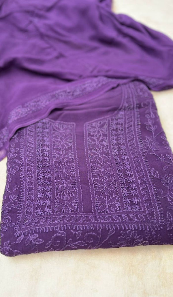 CHIKANKARI UNSTITCHED SALWAR 09052530
