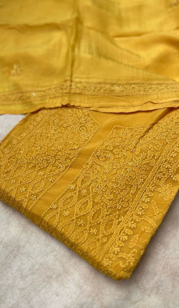 CHIKANKARI UNSTITCHED SALWAR 09052524