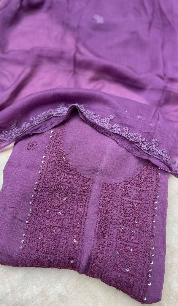 CHIKANKARI UNSTITCHED SALWAR 0905259
