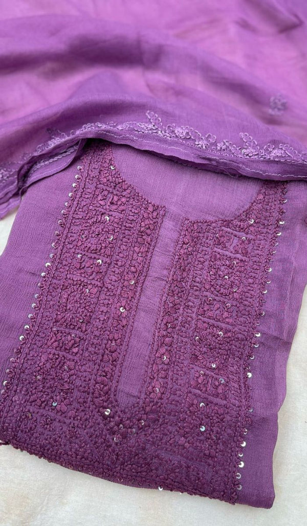 CHIKANKARI UNSTITCHED SALWAR 0905255