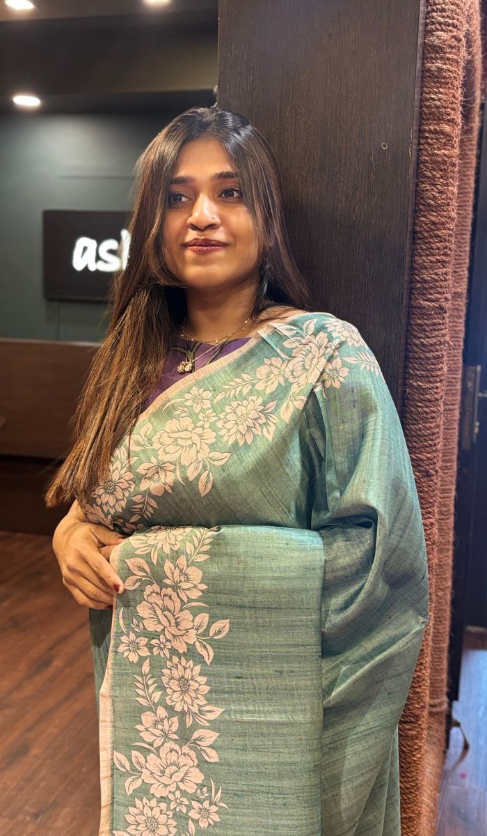 SEMI TUSSAR SAREE 22052552