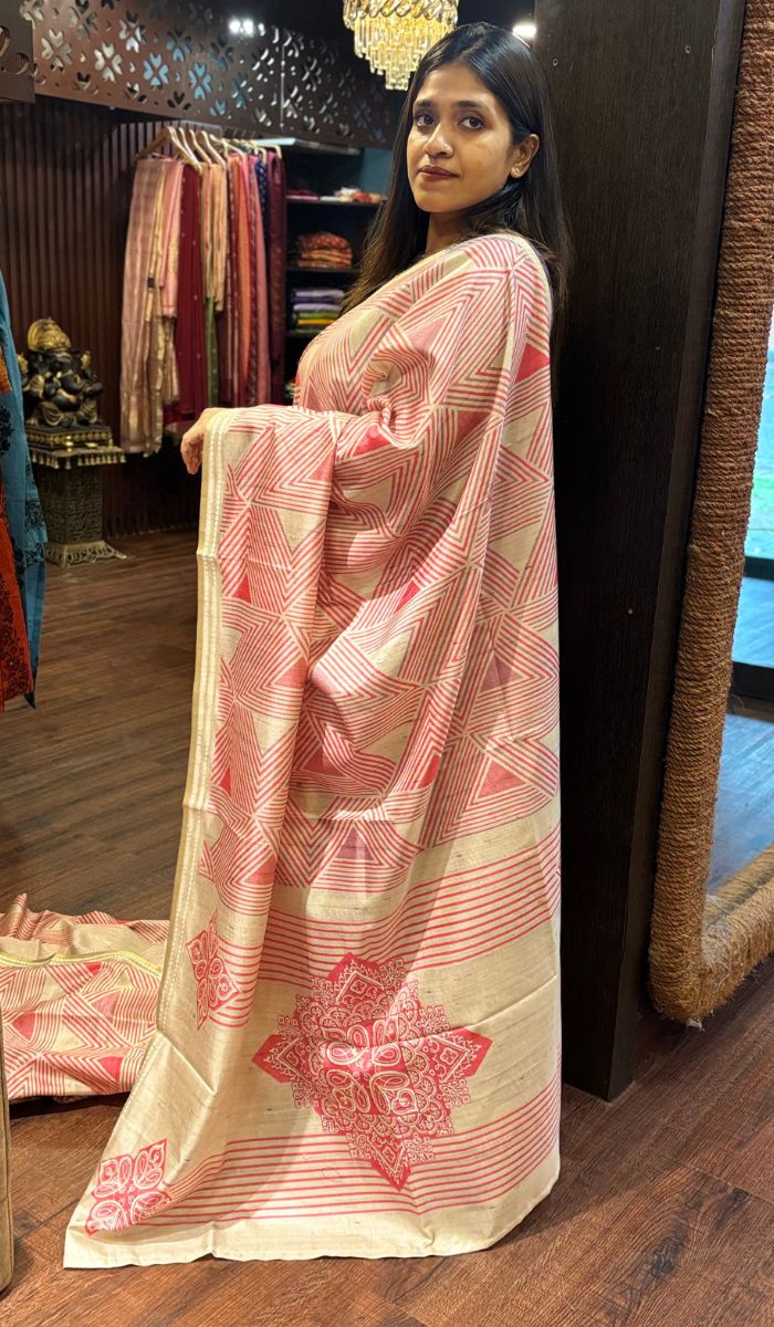 SEMI TUSSAR SAREE 22052565 – Ashima Fashion Store