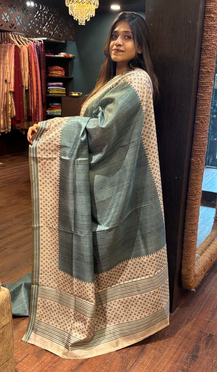 SEMI TUSSAR SAREE 22052569