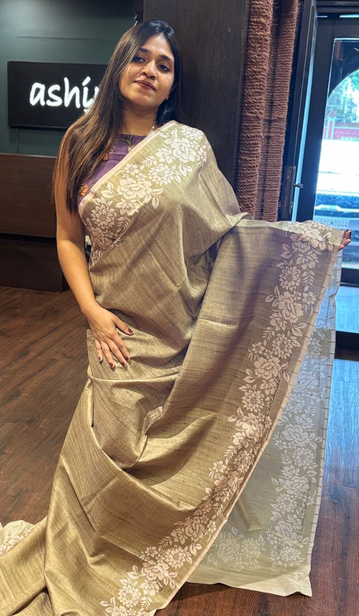 SEMI TUSSAR SAREE 22052550