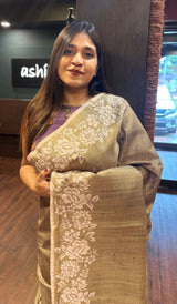 SEMI TUSSAR SAREE 22052550