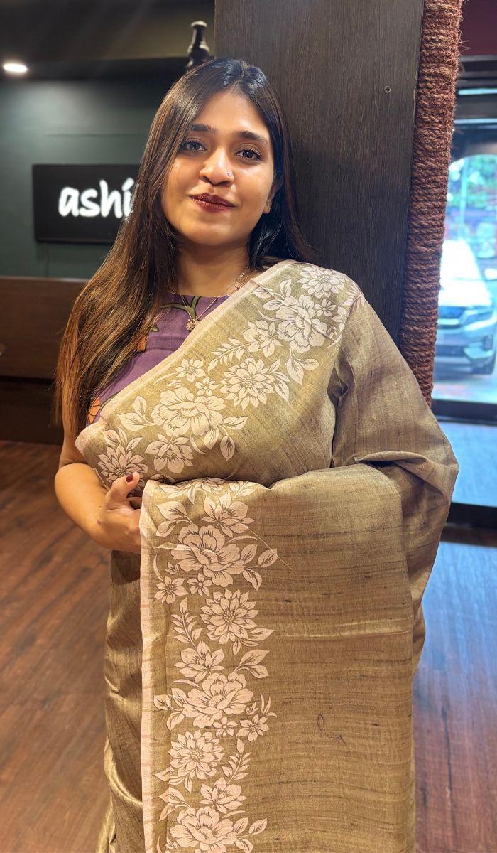 SEMI TUSSAR SAREE 22052550