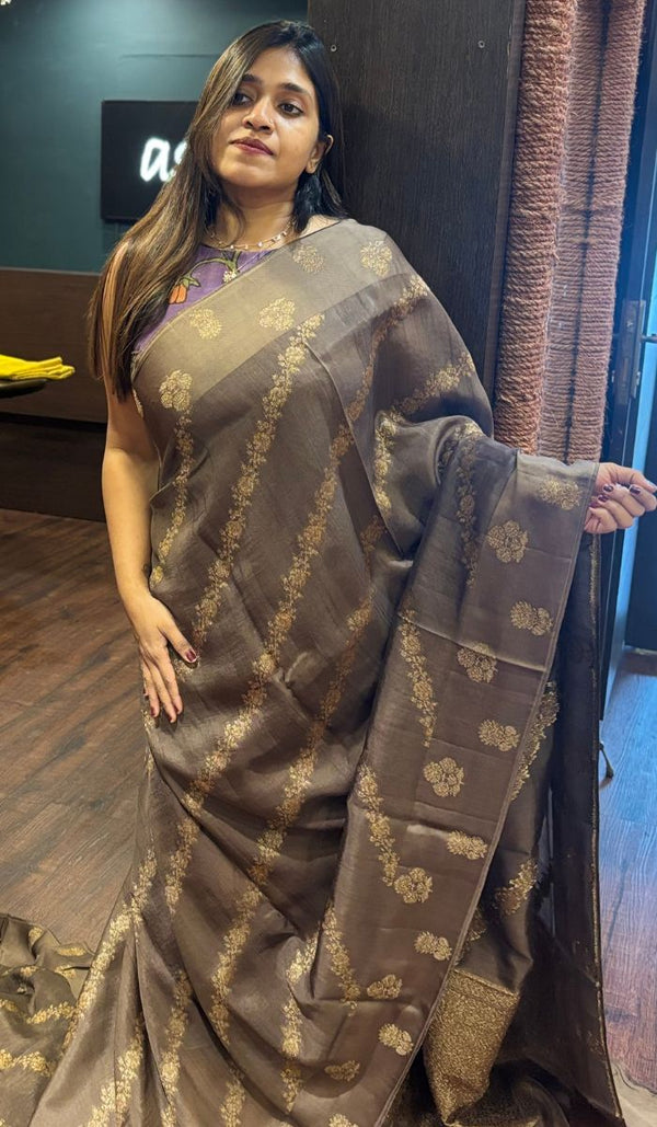 SEMI TUSSAR SAREE 24052528