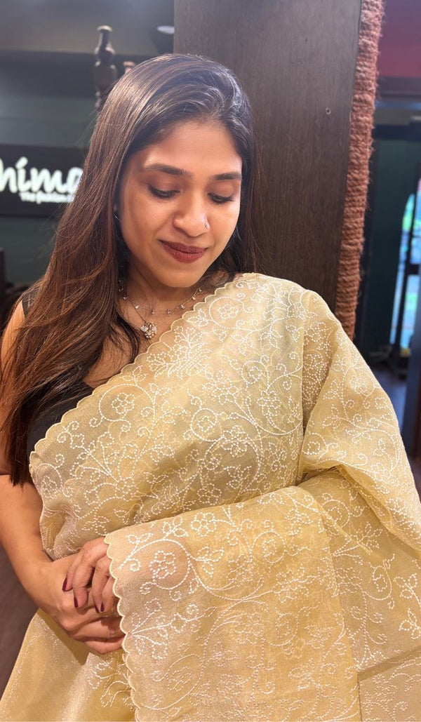 SEMI LINEN SAREE 260525155
