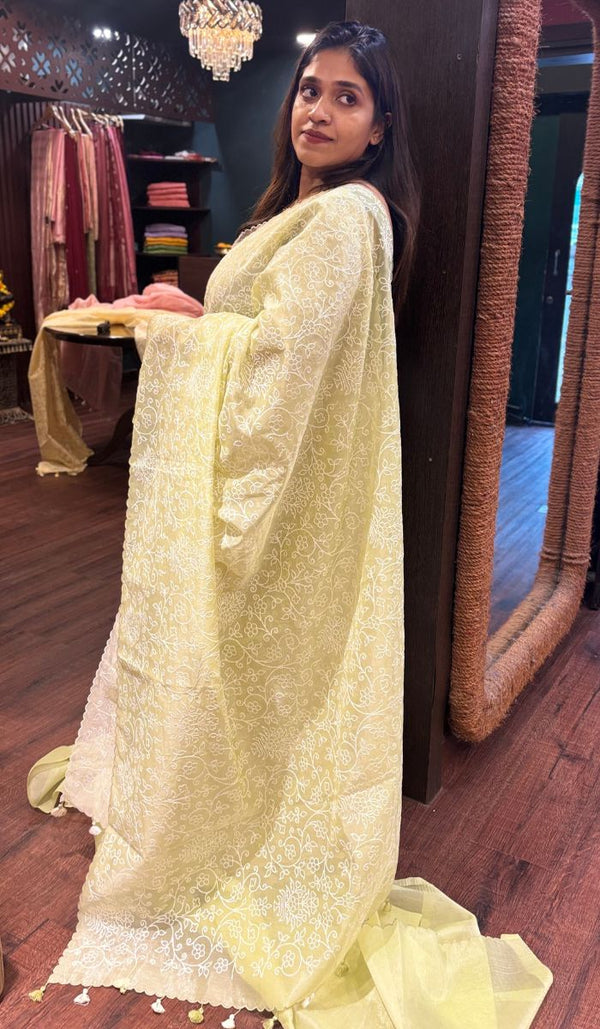 SEMI LINEN SAREE 260525152