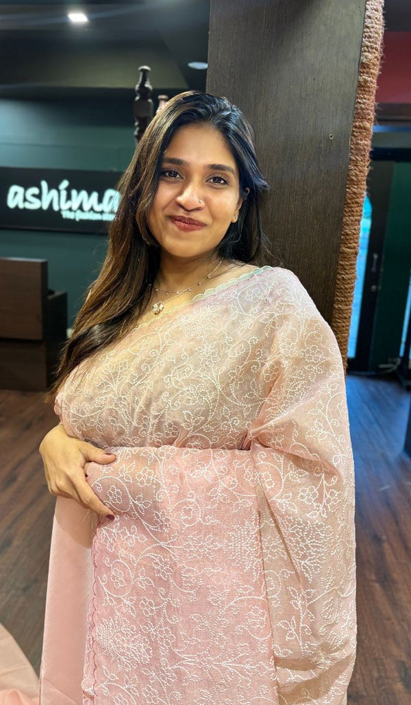 SEMI LINEN SAREE 260525153