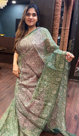 MALAI CHANDERI SAREE 260525127