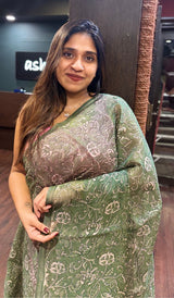 MALAI CHANDERI SAREE 260525127