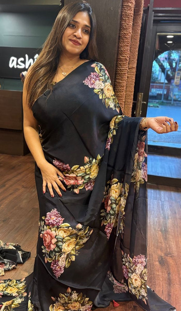 PRINTED GEORGETTE SAREE 2705257
