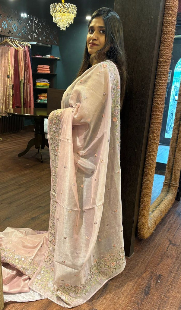 SEMI LINEN SAREE 260525137