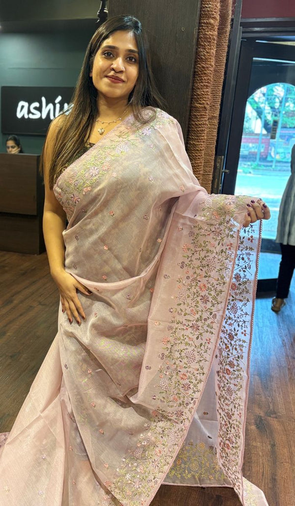 SEMI LINEN SAREE 260525137