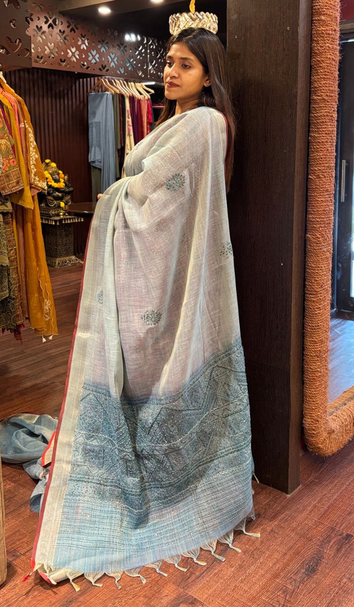 LINEN SAREE 30052530