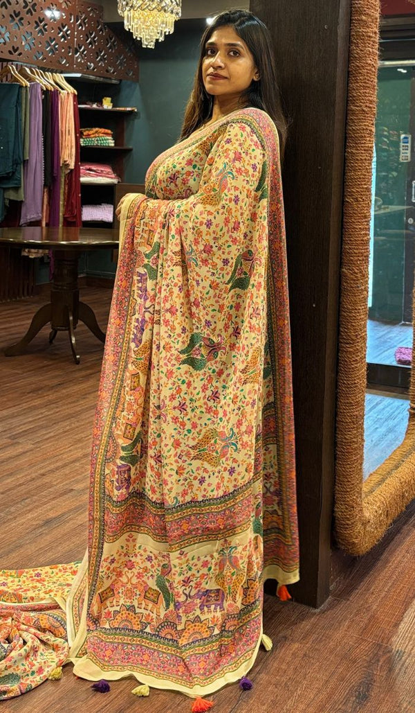 PRINTED GEORGETTE SAREE 27052530