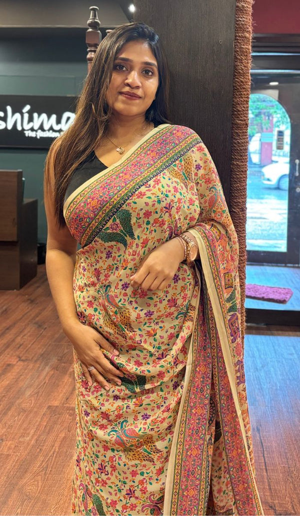 PRINTED GEORGETTE SAREE 27052530
