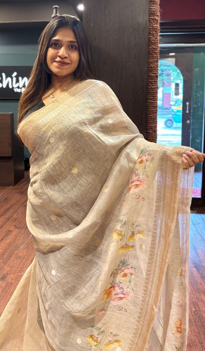 LINEN SAREE 1904258