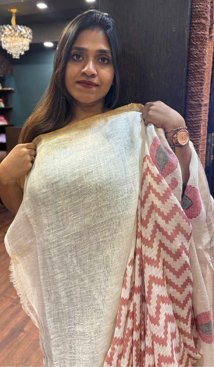 LINEN SAREE 27052512