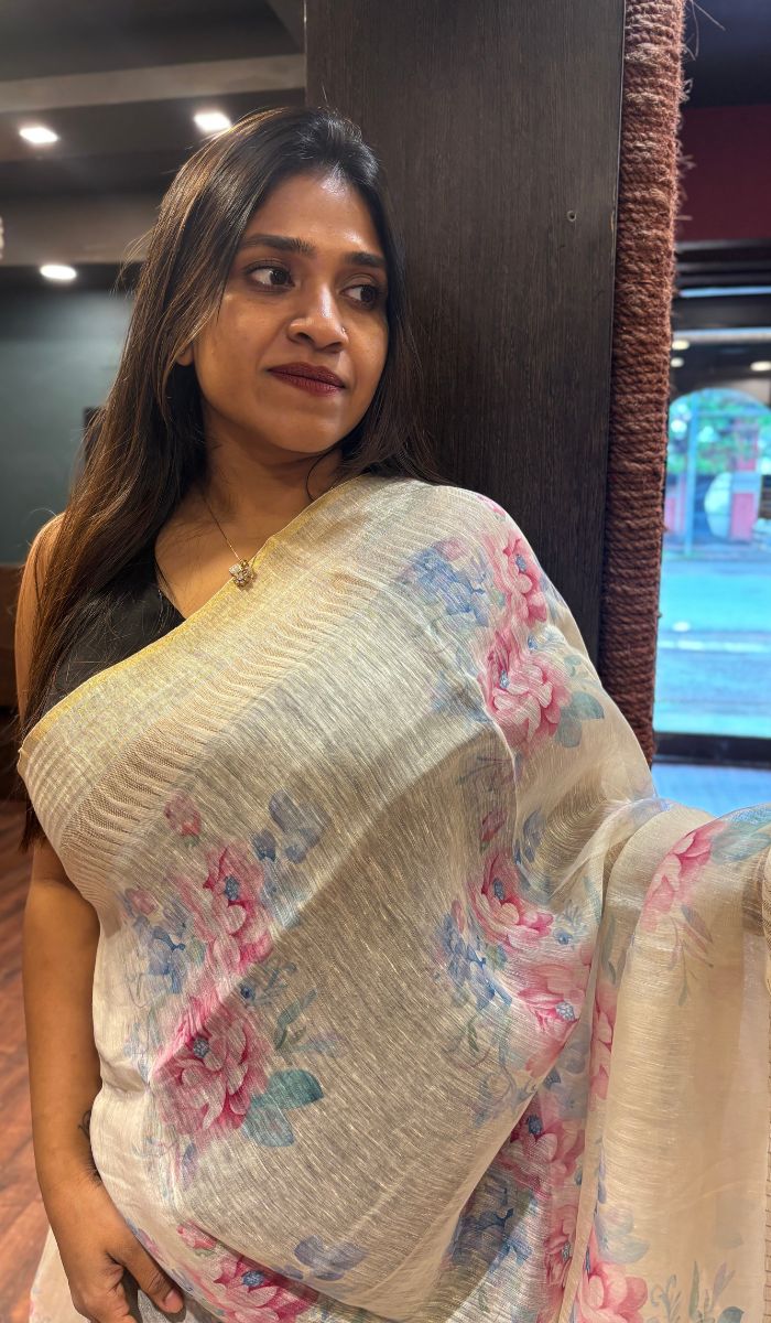 LINEN SAREE 27052514